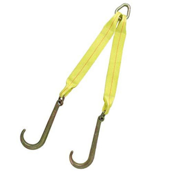 Boxer Tools 3 X 24 V-Bridle Strap With Forged J Hooks Grade 70, Assembled In The Usa