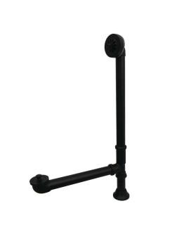 Kingston Brass CC2080 Vintage Clawfoot Tub Drain, 20-1/4"~22-5/8" x 7" (L) x 3" (W) x 14-1/4"~5" (H), Matte Black