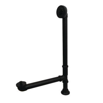 Kingston Brass CC2080 Vintage Clawfoot Tub Drain, 20-1/4"~22-5/8" x 7" (L) x 3" (W) x 14-1/4"~5" (H), Matte Black