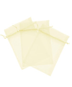 100 Pcs Beige 3X4 Sheer Drawstring Organza Bags Jewelry Pouches Wedding Party Favor Gift Bags Gift Bags Candy Bags Kyezi Design And Craft]