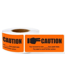 300 Past Due Stickers, 1 X 125 Inch Over Due Stickers Billing And Collections Reminder Warning Stickers Final Notice Account Receivable Delinquent Billing Statement - 1 Roll Of 300 Overdue Sticker