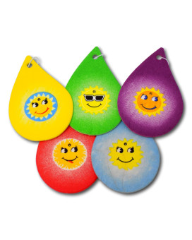 Eposgear 5 Pack Assorted Tear Drops Design Car Air Fresheners - 5 Scent Variety Pack - With Elastic Hanging Loop