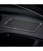 Mlovesie Glitter Bling Crystal Anti-Slip Phone Hold Dashboard Sticky Pad Non-Slip Mat (Black)