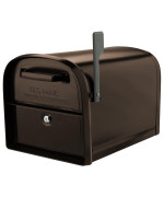 Architectural Mailboxes 6300RZ Oasis 360 Locking Parcel Mailbox with 2-Access Doors, X-Large, Rubbed Bronze