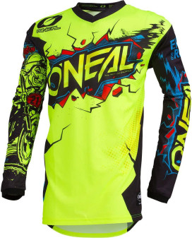 Oneal 002E-904 Unisex-Child Youth Element Jersey (Villain) (Neon Yellow, Large)