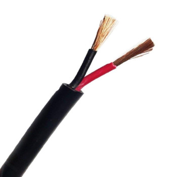 Triir Cable Automobile Rougenoir Multiconducteur 12 V 24 V 23457 Fils A Paroi Fine: (2 X 20Mma 25Amps Cable Plat, 50 Matre)
