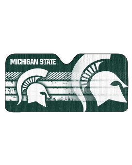 Fanmats 60016 Ncaa Michigan State Spartans Windshield Sun Auto Shade, Sun Shield Sun Visor Accordion Tri-Fold For Storage 59 X 295, Colorful Team Design