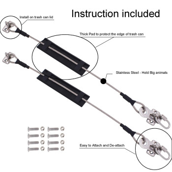 YYST Bin Strap Bin Holder No Chew ! Instruction is Included No Bin - Easy to Attach and De - Attach