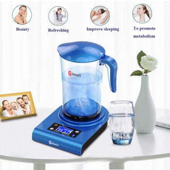 Gosoit Hydrogen Alkaline Water Bottle Pitcher Maker Machine Hydrogen Water Generator With Spe And Pem Technology, Us Membrane 3 Modes Make Hydrogen Content Up To 400-1200 Ppb 2.0L/70 Oz