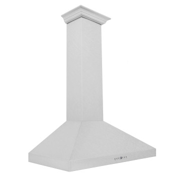 ZLINE 36 in. Wall Mount Range Hood in Snow Finished Stainless Steel (8KL3S-36)