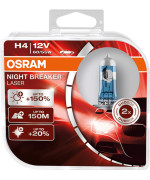 Osram Night Breaker Laser H4, Next Generation, 150% More Brightness, Halogen Headlamp, 64193Nl-Hcb, 12V, Passenger Car, Duo Box (2 Lamps)