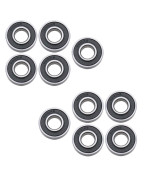 Rannb 6001RS Ball Bearing Double Sealed Bearing 28mm/1.1" Outer Dia - 10pcs