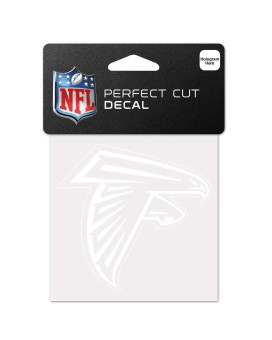 Wincraft Nfl Atlanta Falcons 4X4 Perfect Cut White Decal One Size Team Color