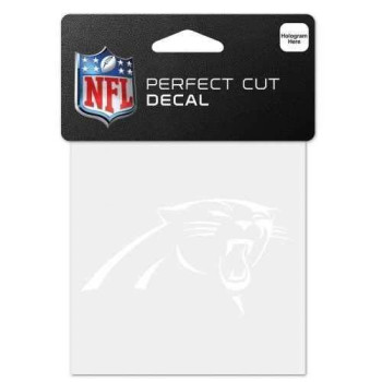 Nfl Carolina Panthers 4X4 Perfect Cut White Decal One Size Team Color