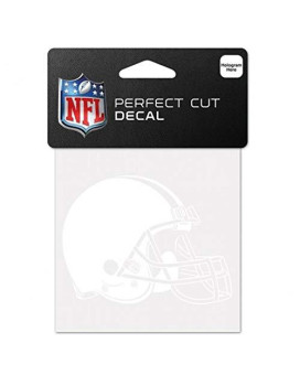 Nfl Cleveland Browns 4X4 Perfect Cut White Decal One Size Team Color