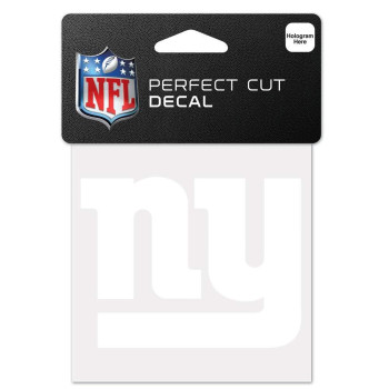 Wincraft Nfl New York Giants 4X4 Perfect Cut White Decal One Size Team Color