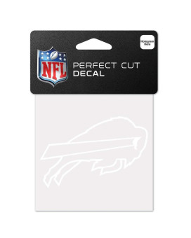 Wincraft Nfl Buffalo Bills 4X4 Perfect Cut White Decal One Size Team Color