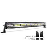 Led Light Bar 42 Inch Curved Dwvo 600W Triple Row 40000Lm Pcs Upgrated Chipset Led Work Light For Driving Lights Boating Light Ip68 Waterproof Spot Flood Combo Beam Truck Light Bar