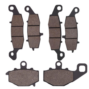 Cyleto Front And Rear Brake Pads For Kawasaki Z750 Z 750 Zr750 2004 2005 2006 Z750S Zr 750 2005 2006 2007