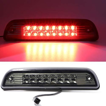 For 1995-2015 Toyota Tacoma High Mount Led 3Rd Brake Light Third Light Brake Chmsl Center Light (Electroplate Cover Smoke Lens)