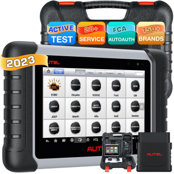 Autel Scanner MaxiCOM MK808BT, 2023 Newest Bi-Directional Control Scan Tool, Upgraded of MaxiCheck MX808 MK808, 28+ Services, Active Test, All System Diagnosis, FCA AutoAuth, Work with BT506/ MV108