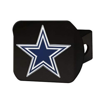 Nfl Dallas Cowboys Metal Hitch Cover, Black, 2 Square Type Iii Hitch Cover