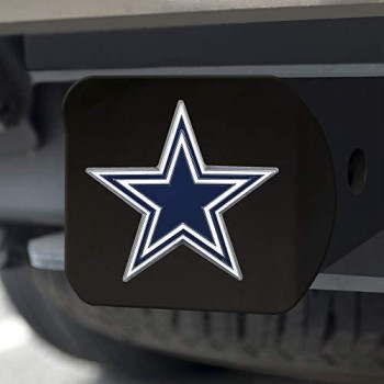 Nfl Dallas Cowboys Metal Hitch Cover, Black, 2 Square Type Iii Hitch Cover