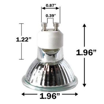 ETOPLIGHTING Pack of 4 GU10 50 W 120V Halogen, APL2185