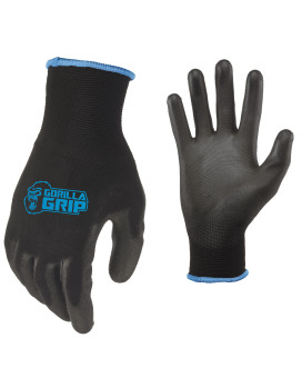 Gorilla Grip, Slip Resistant Work Gloves 15 Pack, Medium