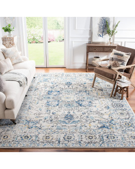 Safavieh Madison Collection 3 X 5 Greyivory Mad603F Oriental Snowflake Medallion Distressed Non-Shedding Living Room Bedroom Accent Rug