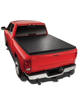 Dna Motoring Ttc-Ru-006 Soft Vinyl Roll-Up Tonneau Cover Compatible With 2004-2014 F150 65Ft Fleetside Bed