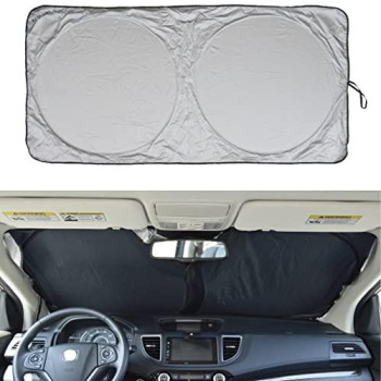 A1 Car Sun Shade Windshield Sunshade For Car Windshield Front Window Visor Automotive Interior Accessories Protection Screen Shield Cover Blocker Protector Auto Suv Truck Retractable Foldable