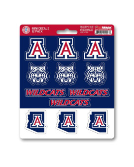 Fanmats University Of Arizona 12 Count Mini Decal Pack