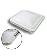 Leisure Coachworks 14 Inch Rv Roof Vent Cover Universal Replacement Vent Lid White For Camper Trailer Motorhome (White 1-Pack)