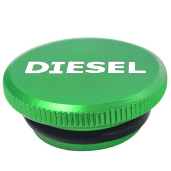 Choolo Diesel Fuel Cap Compatible With Dodge,Billet Aluminum Fuel Cap,Magnetic Ram Diesel Billet Aluminum For 2013-2018 Dodge Ram Truck 1500 2500 3500 With New Easy Grip Design(Green)