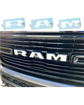 Reflective Concepts Ram Grille Emblem Overlay Decal 2019-2023 Ram 1500 (Color: Gloss White)