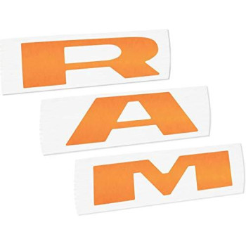 Reflective Concepts Ram Grille Emblem Overlay Decal 2019-2023 Ram 1500 (Color: Reflective Orange)