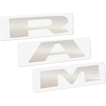 Reflective Concepts Ram Grille Emblem Overlay Decal 2019-2023 Ram 1500 (Color: Reflective Light Silver)