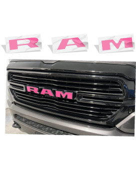 Reflective Concepts Ram Grille Emblem Overlay Decal 2019-2023 Ram 1500 (Color: Hot Pink)