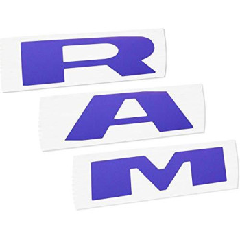 Reflective Concepts Ram Grille Emblem Overlay Decal 2019-2023 Ram 1500 (Color: Purple)