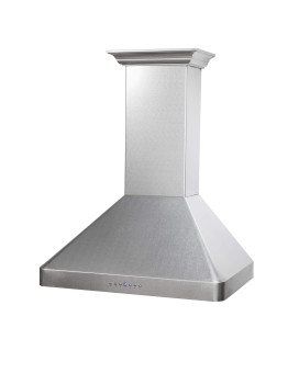 ZLINE 30 in. Wall Mount Range Hood in Snow Finished Stainless Steel (8KF2S-30)