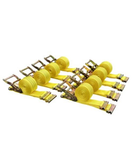 8 Pack E-Track Ratchet Straps 2 X15 4400 Lbs Tie Down