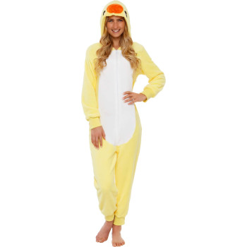 Slim Fit Adult Onesie - Animal Halloween Costume - Plush Fruit One Piece Cosplay Suit For Women And Men By Funziez
