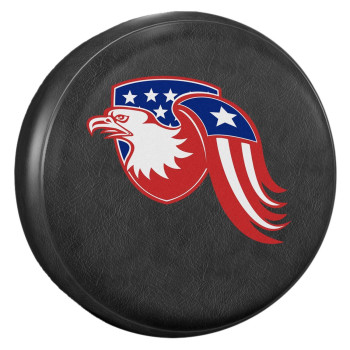 Amfor 30-31 Inch Spare Tire Cover, Universal Fit For Jeep, Trailer, Rv, Suv, Truck,Tough Tire Wheel Soft Cover Diameter 30 - 31, Camper Wheel, Weatherproof Tire Protectors (Eagle Head)