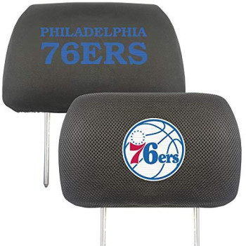 Fanmats Nba Philadelphia 76Ers Auto Headrest Covers, Team Colors, One Size