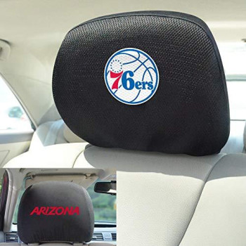 Fanmats Nba Philadelphia 76Ers Auto Headrest Covers, Team Colors, One Size