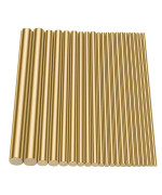 Sutemribor Brass Round Rods Bar Assorted Diameter 2-8mm for DIY Craft (21 PCS)