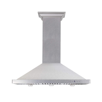 ZLINE 30 in. Designer Series Snow Finished Stainless Steel Wall Mount Range Hood (8KBS-30)