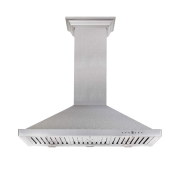 ZLINE 30 in. Designer Series Snow Finished Stainless Steel Wall Mount Range Hood (8KBS-30)