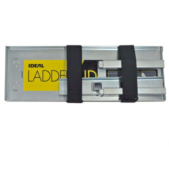 Ideal Security Ladder-Aide Pro, Ladder Stabilizer for Single and Extension Ladders, Silver